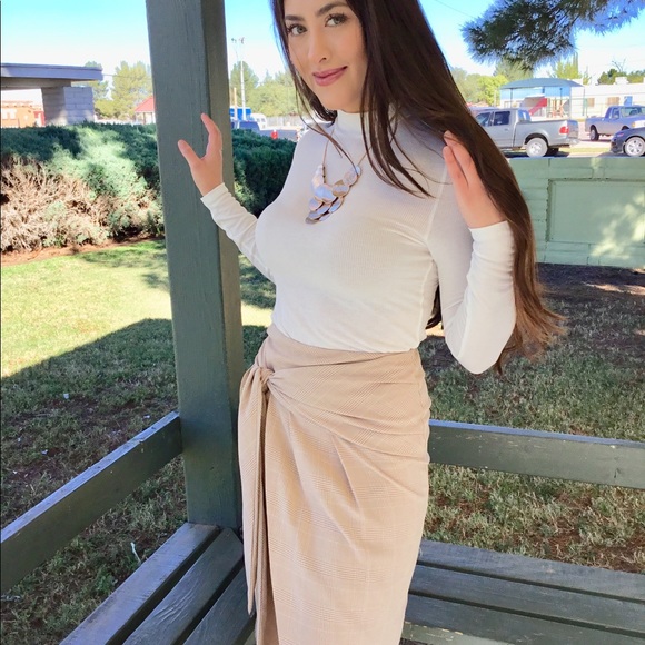 Wrap Skirt Mid Length-Clearance - Picture 3 of 7